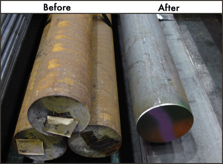 Before and After Steel Tubes